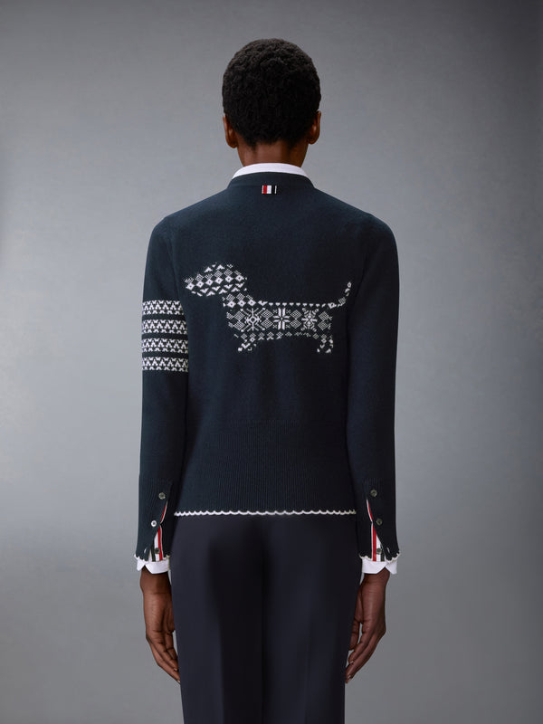 HOLIDAY MERINO HECTOR INTARSIA CARDIGAN - image 2