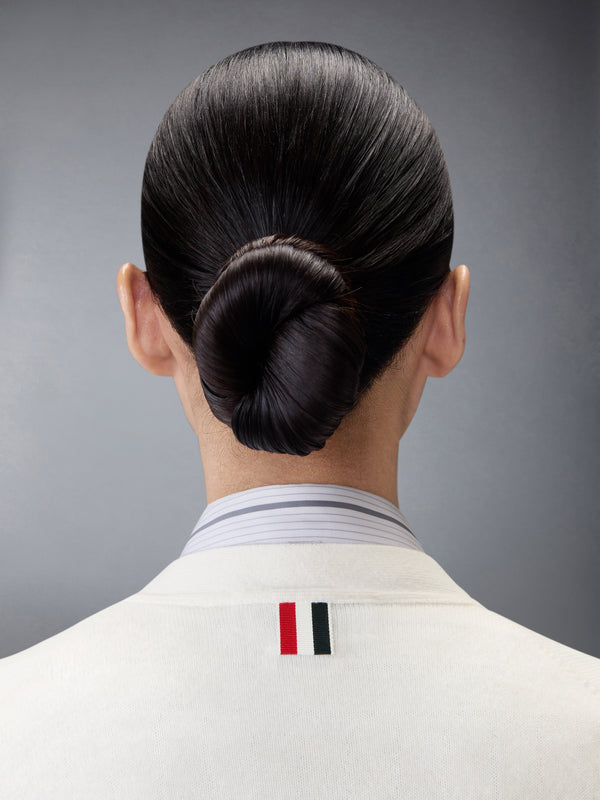 CASHMERE RWB STRIPE SHRUNKEN CARDIGAN - image 5