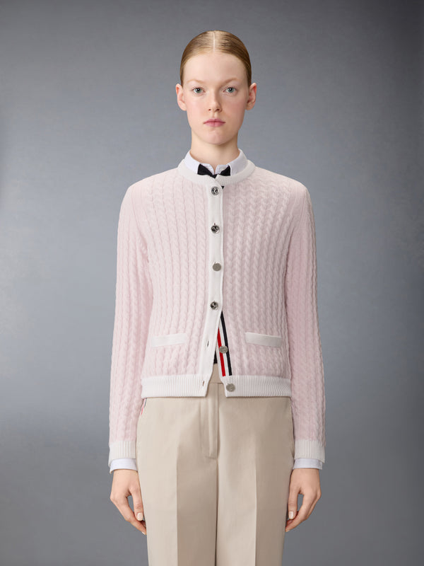 CASHMERE BABY CABLE STITCH CARDIGAN - image 1