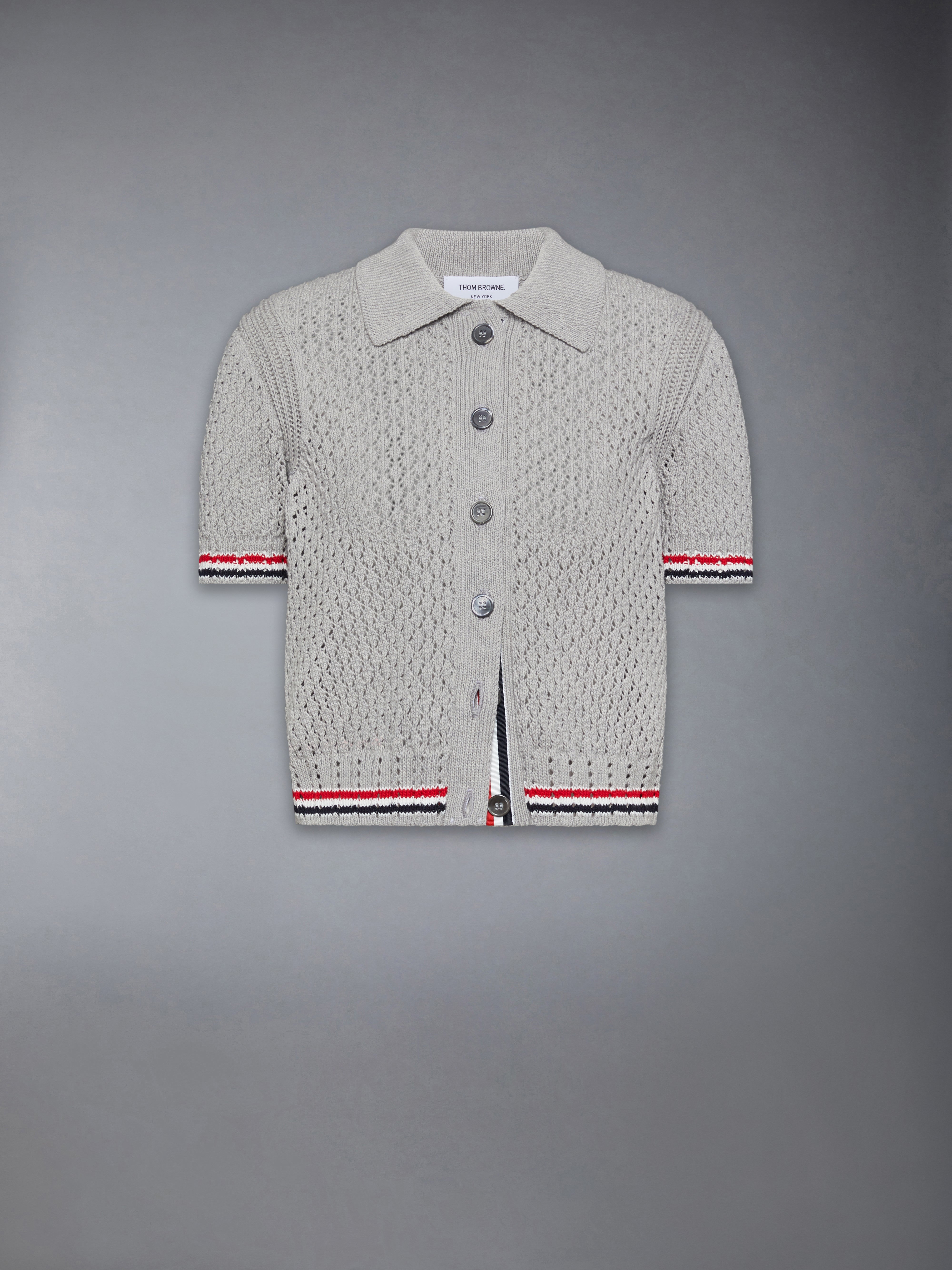 トムブラウン　半袖カーディガン HECTOR ポインテール 半袖カーディガン | Thom Browne