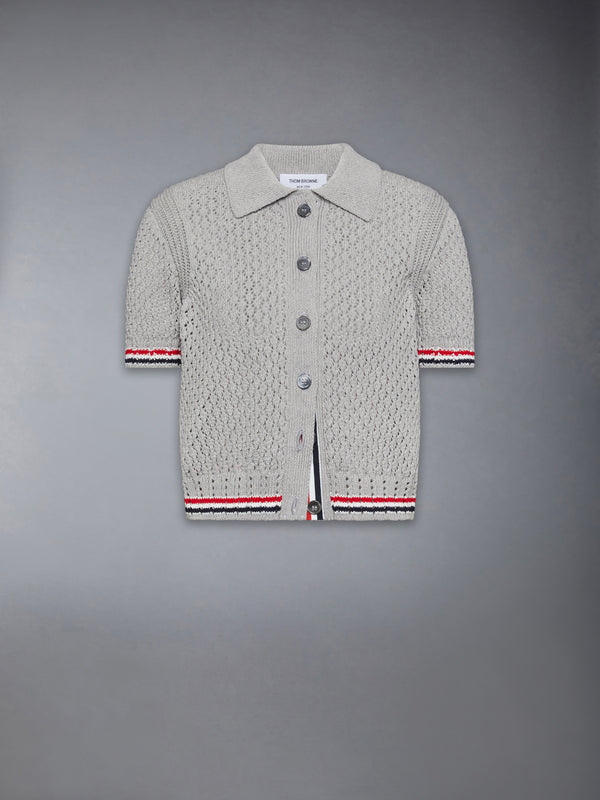 HECTOR POINTELLE SHORT SLEEVE CARDIGAN - featured image