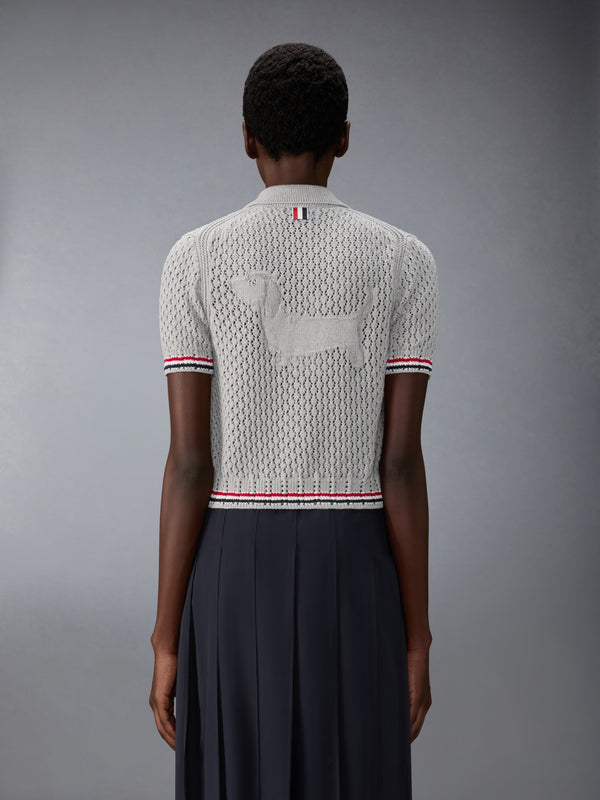 HECTOR POINTELLE SHORT SLEEVE CARDIGAN - image 2