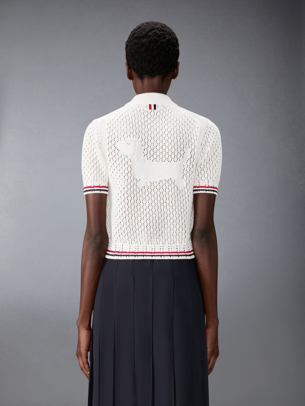 HECTOR POINTELLE SHORT SLEEVE CARDIGAN - image 2