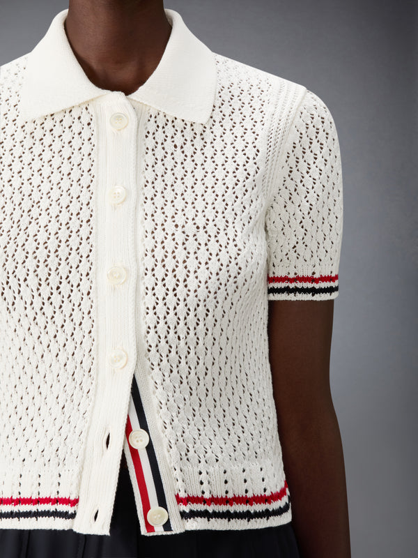 HECTOR POINTELLE SHORT SLEEVE CARDIGAN - image 4