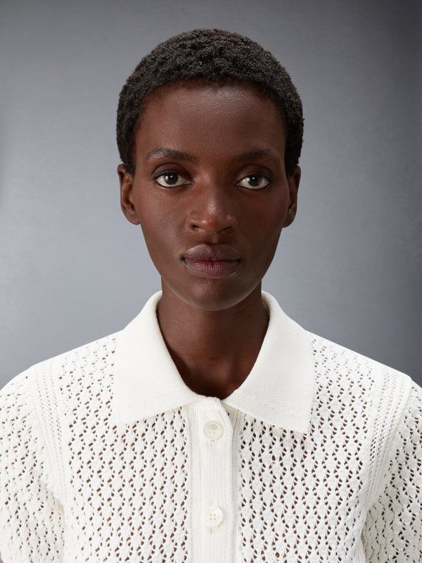 HECTOR POINTELLE SHORT SLEEVE CARDIGAN - image 5