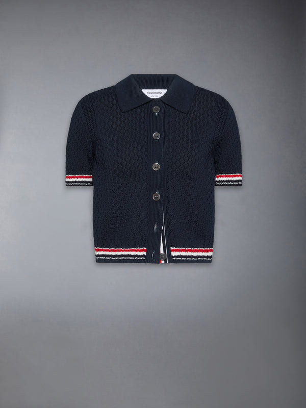 HECTOR POINTELLE SHORT SLEEVE CARDIGAN - featured image