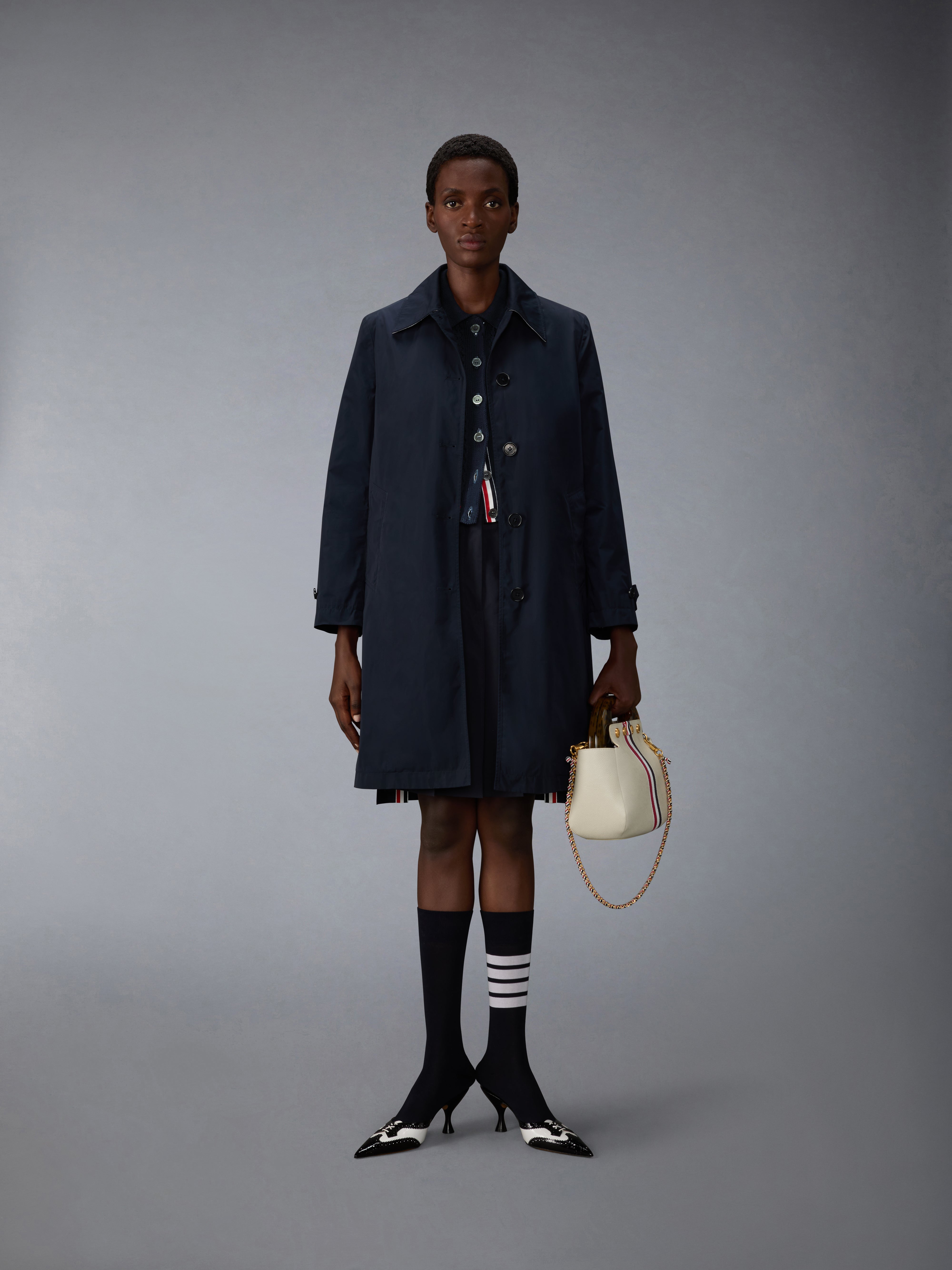 HECTOR ポインテール 半袖カーディガン | Thom Browne