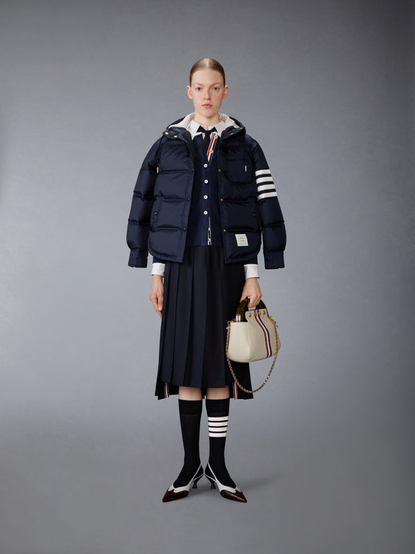 MERINO WOOL BOBBLE STITCH LACE TRIM CARDIGAN - image 3