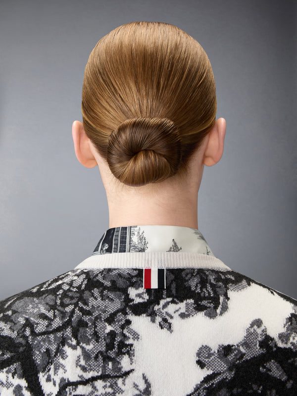 CASHMERE JERSEY INTARSIA HECTOR TOILE CARDIGAN - image 5