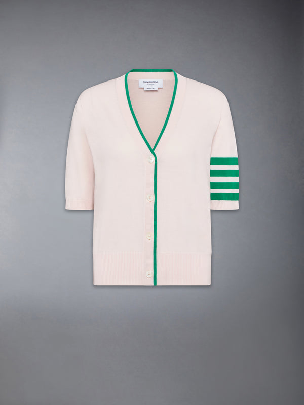 JERSEY STITCH 4-BAR SHORT SLEEVE CARDIGAN - featured image