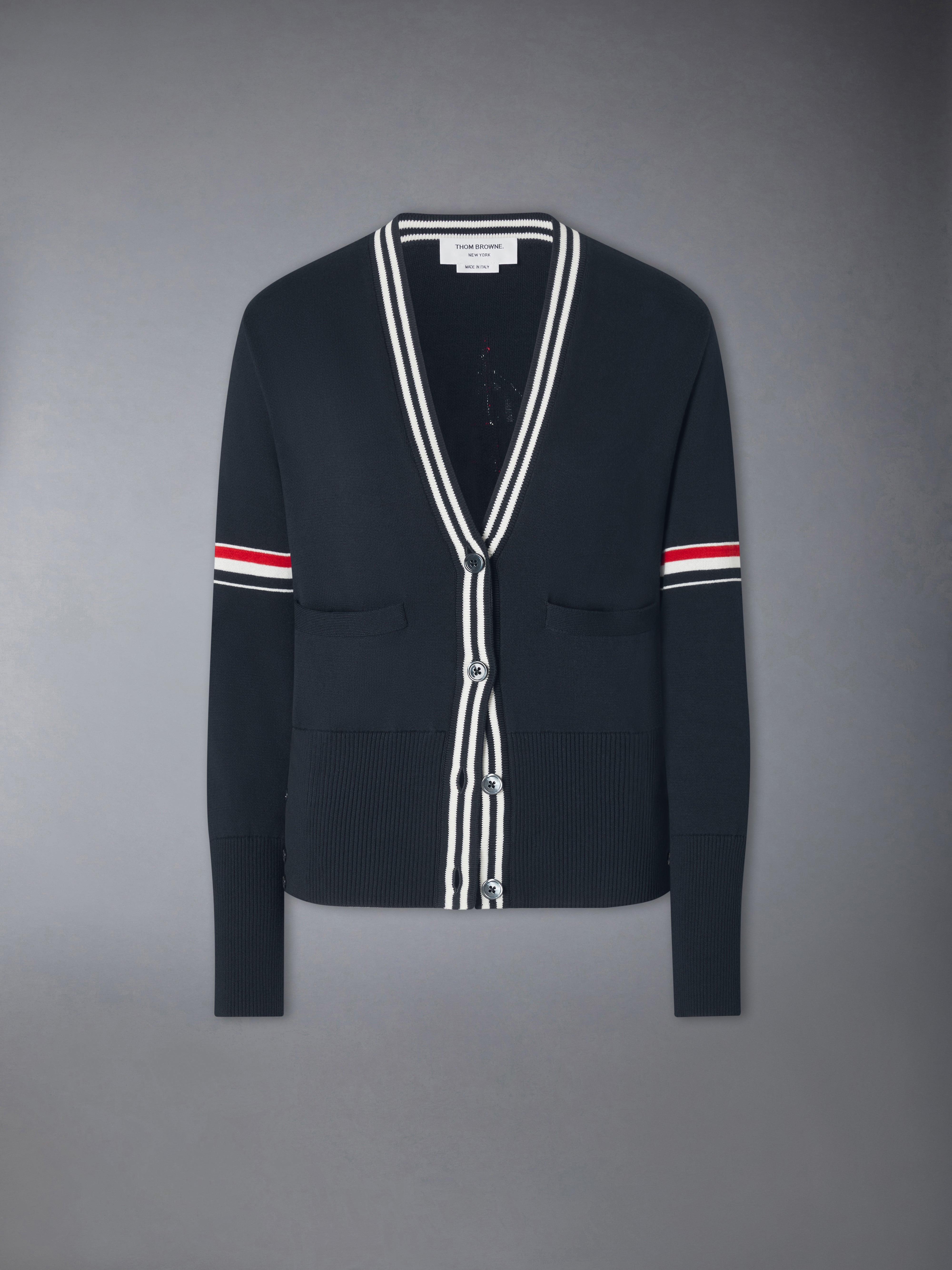 THOM BROWNE ネイビー カーディガンニットセーター 2 ウィメンズ ニット＆セーター | Thom Browne