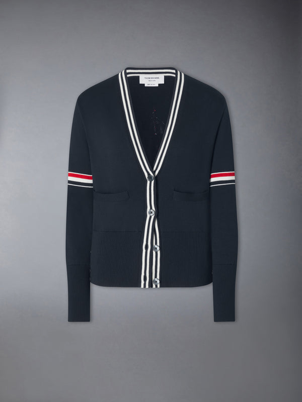 RWB STRIPE JACQUARD SAILBOAT CARDIGAN - featured image