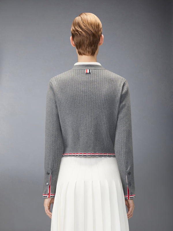 POINTELLE RIB STITCH CARDIGAN - image 2