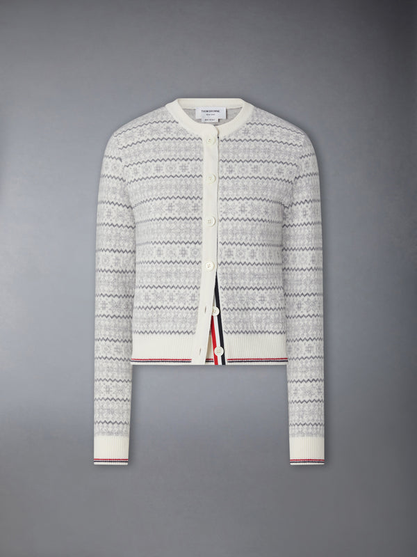 MERINO WOOL JACQUARD SNOWFLAKE CARDIGAN - featured image
