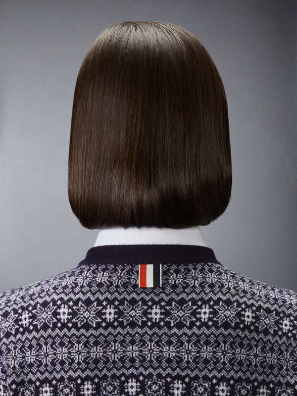 MERINO WOOL JACQUARD SNOWFLAKE CARDIGAN - image 4