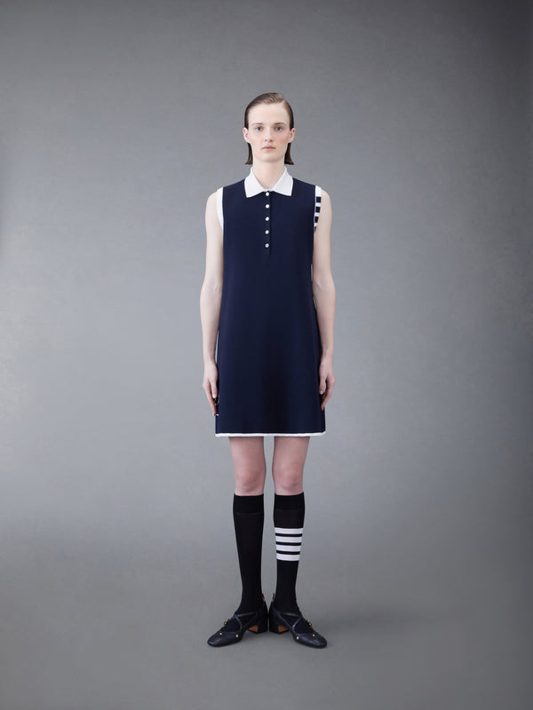Merino Hector 4-bar Sleeveless Polo Mini Dress - featured image