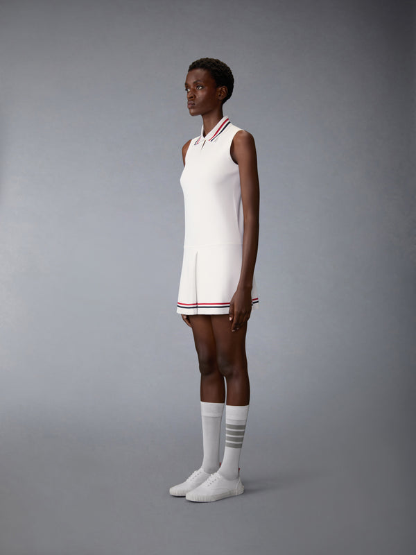 STRETCH VISCOSE RWB STRIPE MINI TENNIS DRESS - image 2