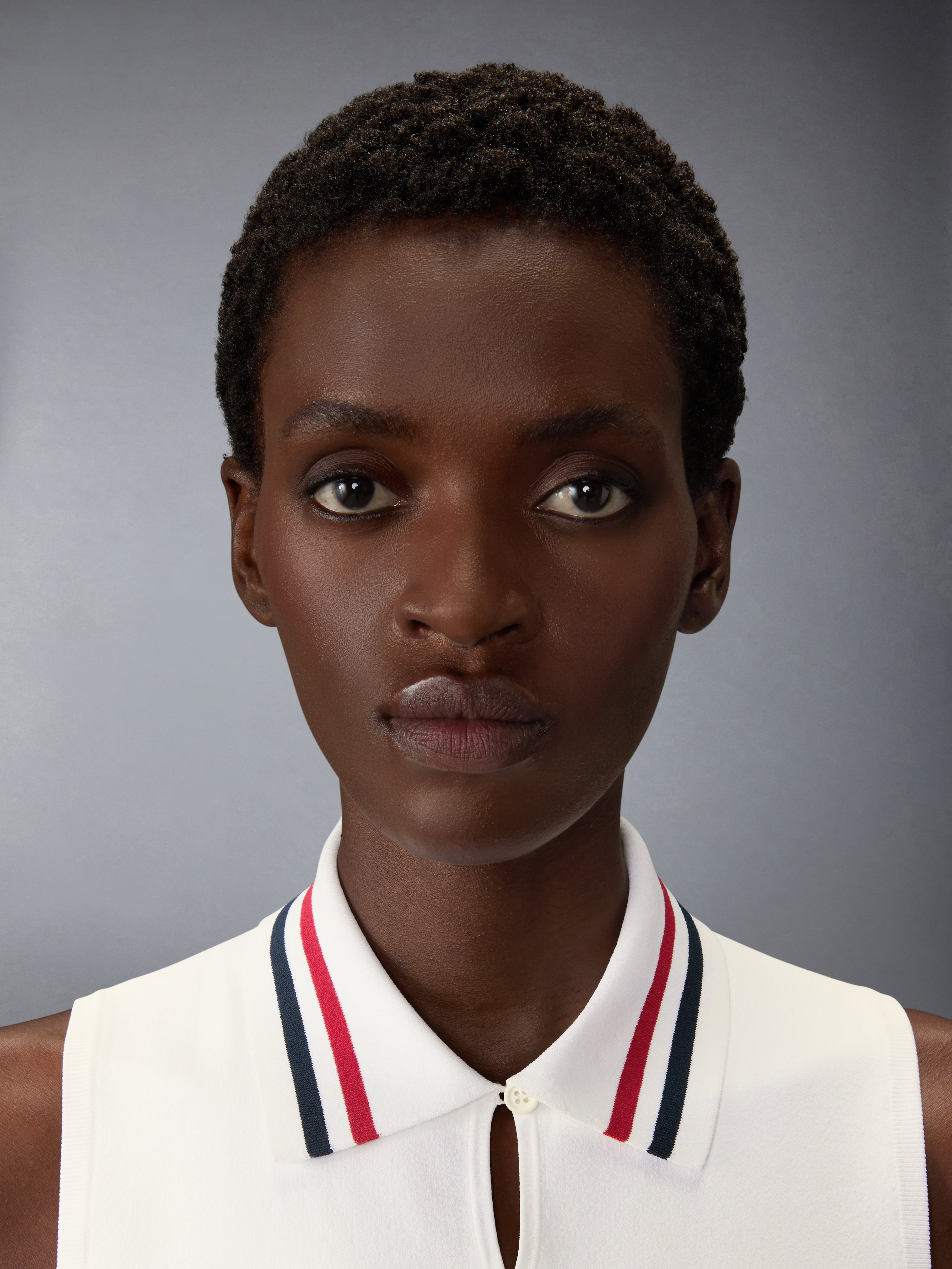 Stretch Viscose Rwb Stripe Mini Tennis Dress | Thom Browne