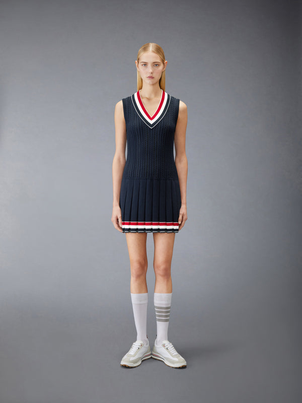 CRICKET RWB STRIPE BABY LADDER CABLE MINI DRESS - image 2