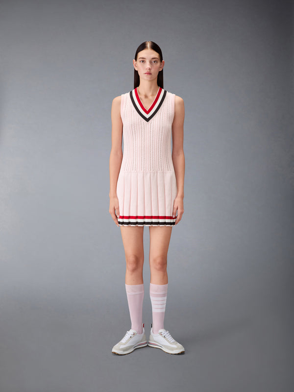 CRICKET RWB STRIPE BABY LADDER CABLE MINI DRESS - image 1