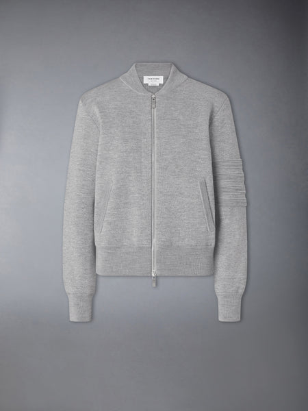 OTTOMAN MILANO STITCH 4-BAR  BOMBER JACKET LT GREY