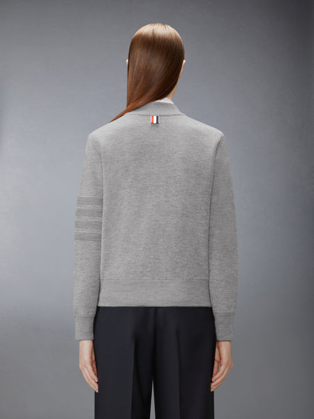 OTTOMAN MILANO STITCH 4-BAR  BOMBER JACKET LT GREY
