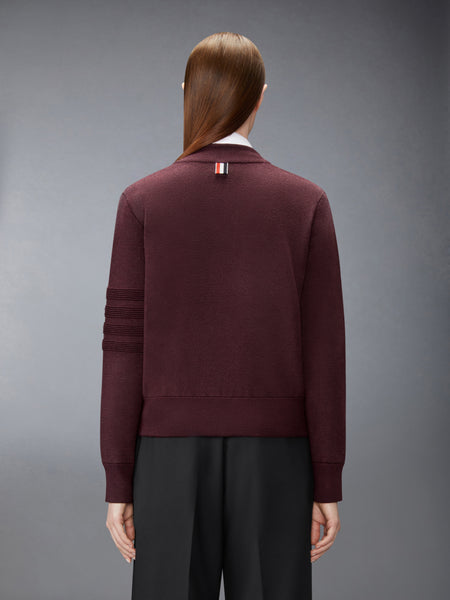 OTTOMAN MILANO STITCH 4-BAR  BOMBER JACKET BURGUNDY