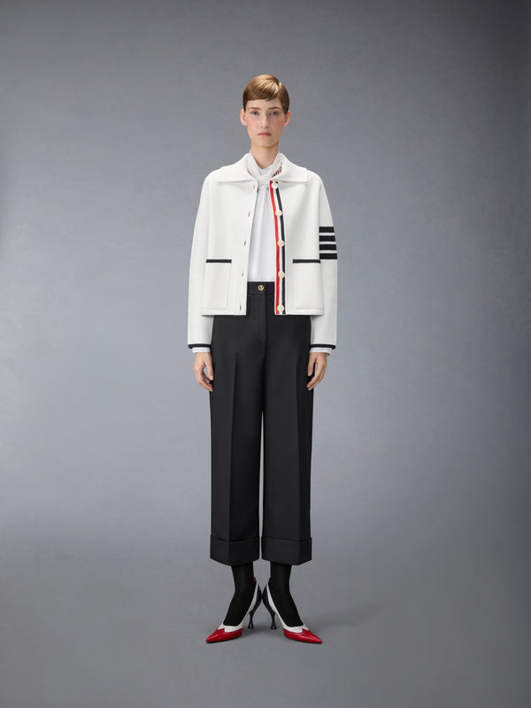 COTTON PIQUE STITCH 4-BAR JACKET - image 3