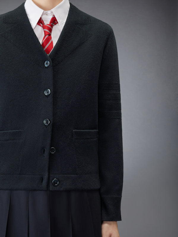 MERINO WOOL 4-BAR TROMPE L'OEIL CARDIGAN JACKET - image 5