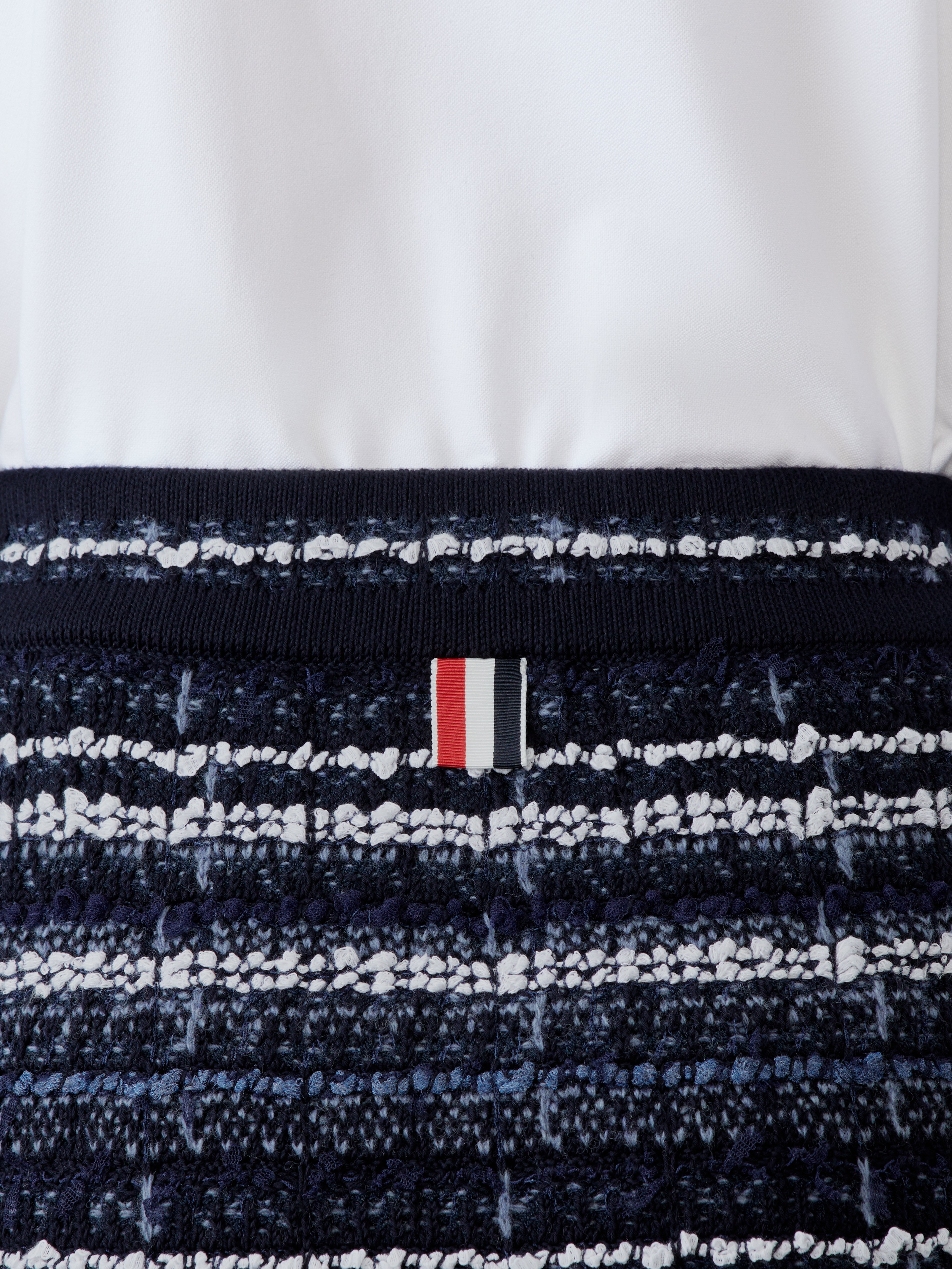 Inlay Tweed Jacquard Mini Skirt In Cotton, Linen And Viscose