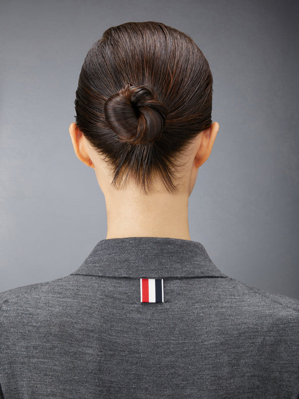 WOOL 4-BAR RELAXED POLO