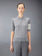 WOOL 4-BAR RELAXED POLO - LT GREY