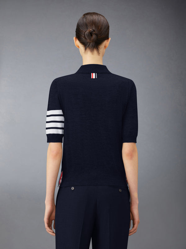 WOOL 4-BAR RELAXED POLO - image 2