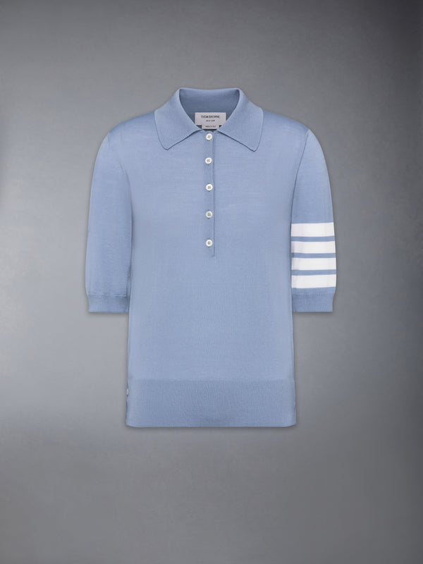 WOOL 4-BAR RELAXED POLO - featured image