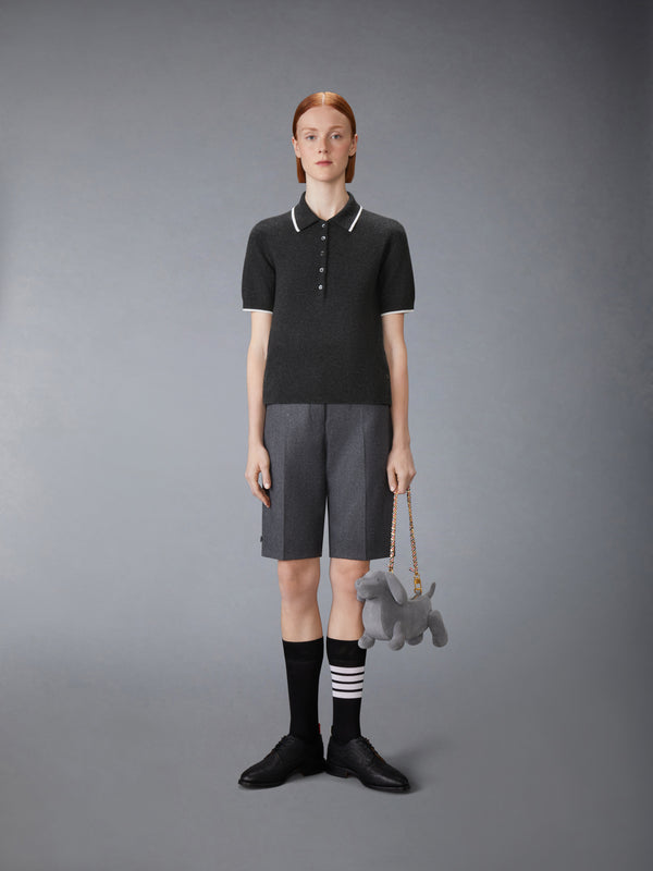 BROWNE 65 JERSEY INTARSIA CASHMERE POLO - image 3