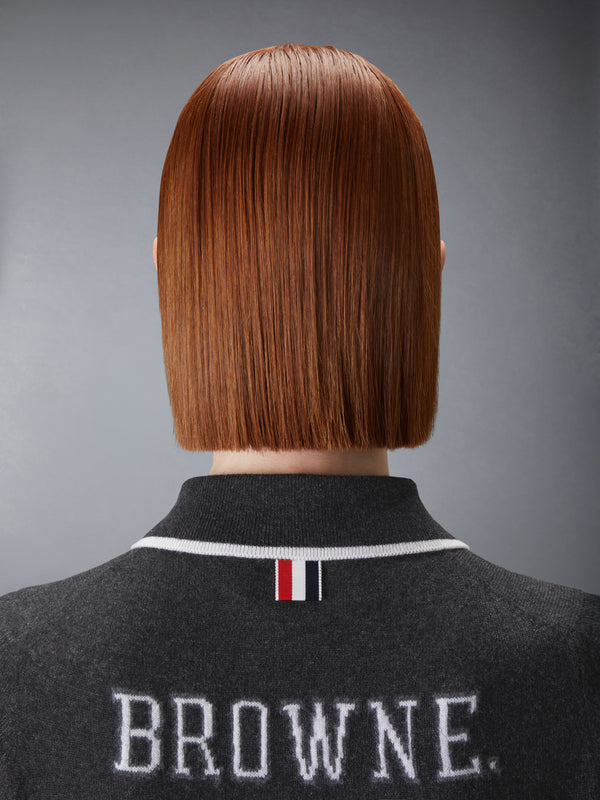 BROWNE 65 JERSEY INTARSIA CASHMERE POLO - image 5