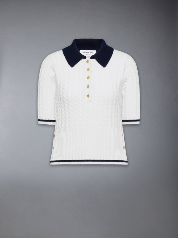 CASHMERE BABY CABLE STITCH  POLO - featured image