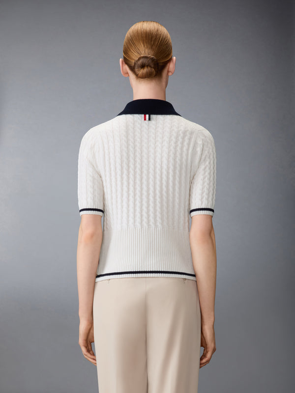 CASHMERE BABY CABLE STITCH  POLO - image 2