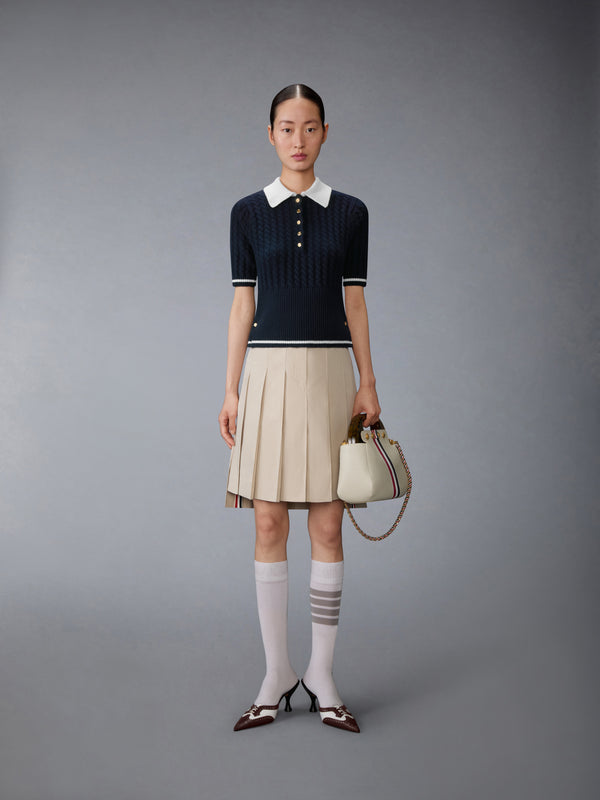 CASHMERE BABY CABLE STITCH  POLO - image 3