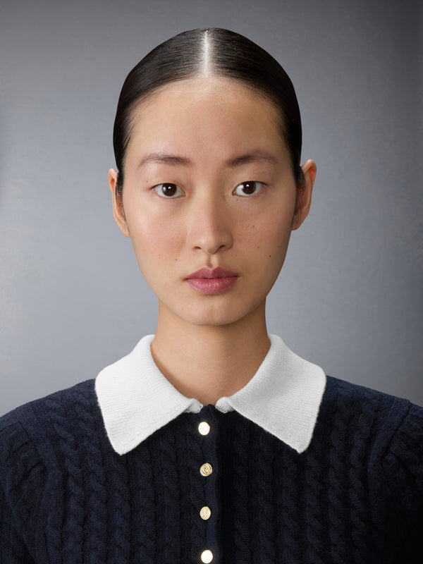 CASHMERE BABY CABLE STITCH  POLO - image 5