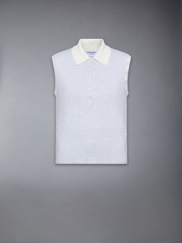 MILANO STITCH 4-BAR SLEEVELESS POLO - featured image