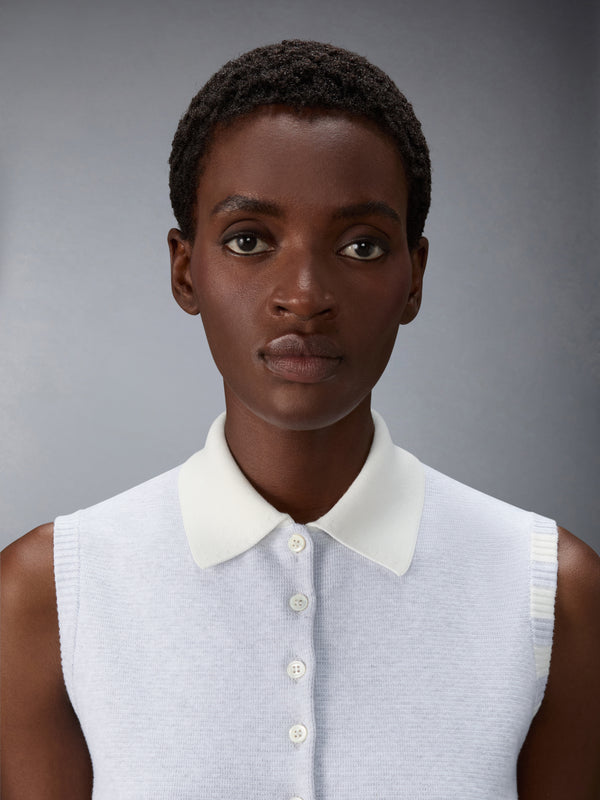 MILANO STITCH 4-BAR SLEEVELESS POLO - image 5