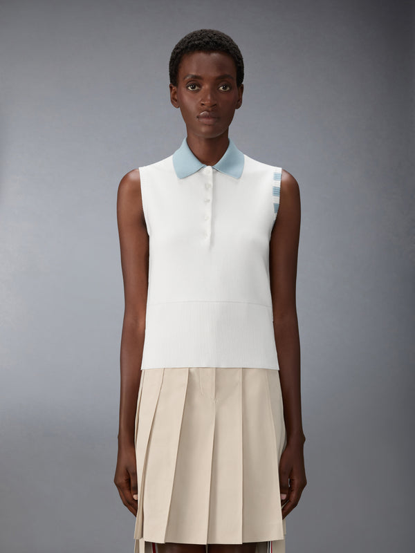 MILANO STITCH 4-BAR SLEEVELESS POLO - image 1