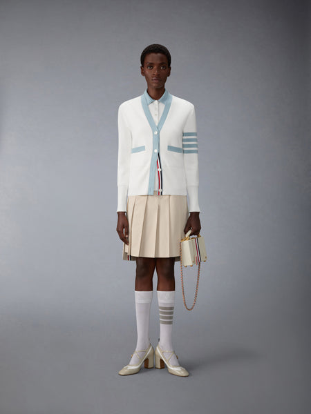 MILANO STITCH 4-BAR SLEEVELESS POLO WHITE