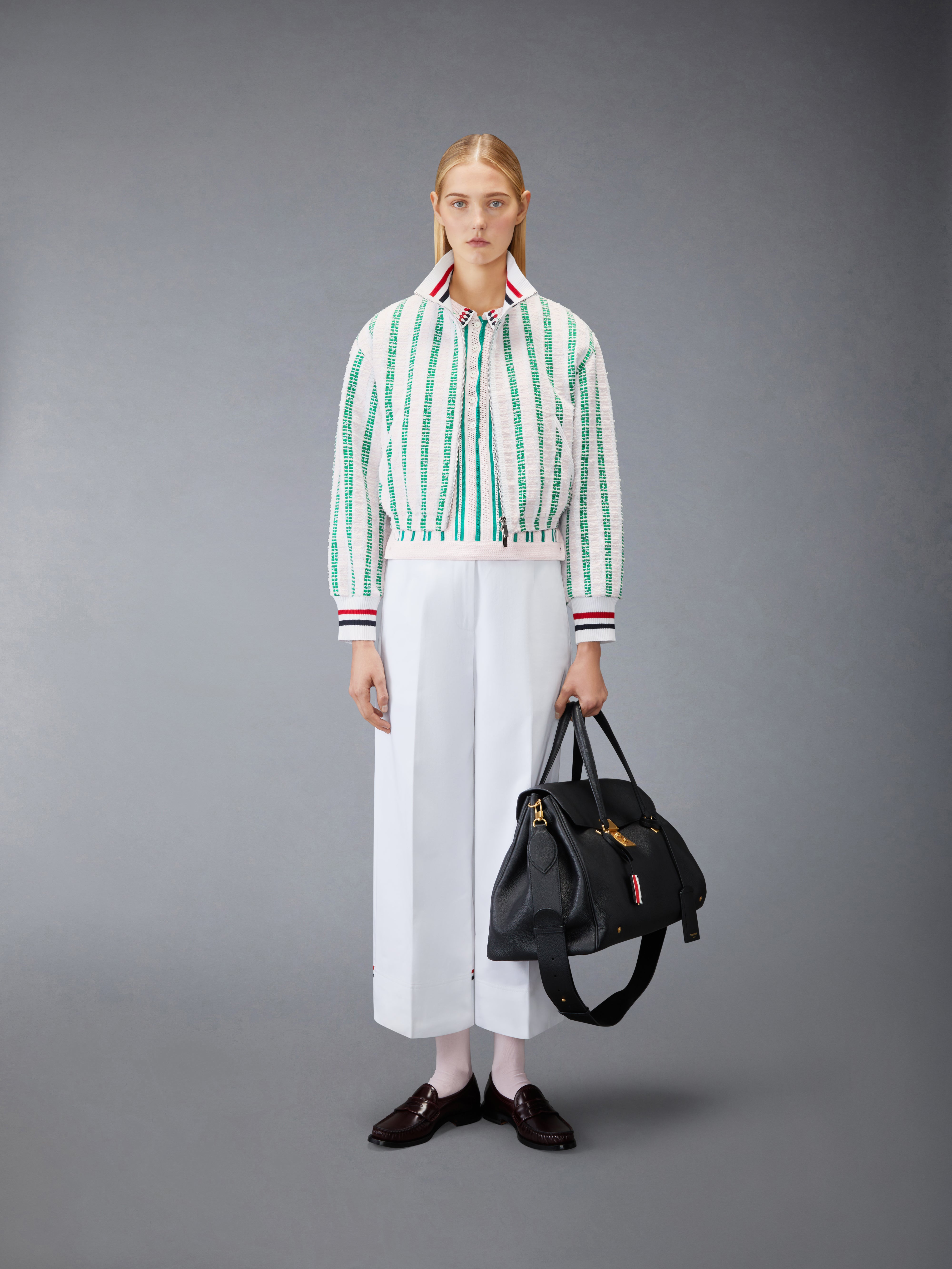 Crochet Stitch Rwb Stripe Polo | Thom Browne