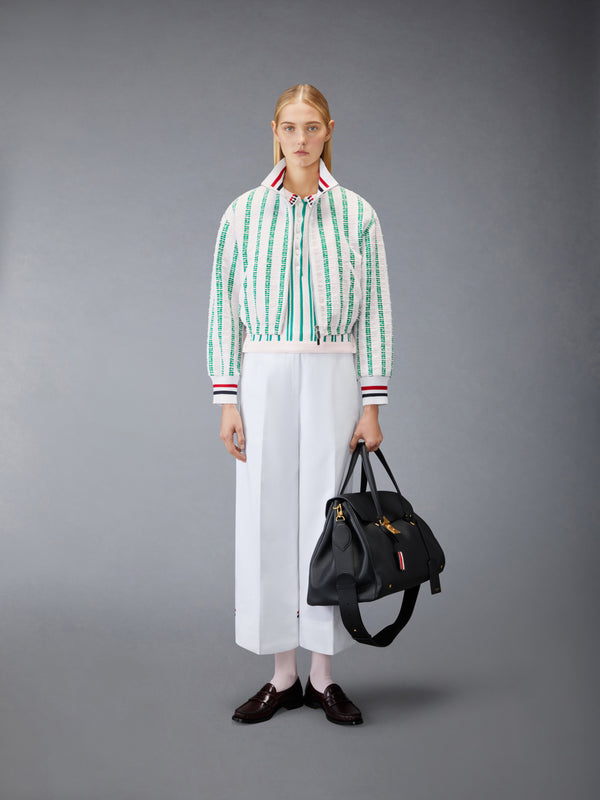 CROCHET STITCH RWB STRIPE POLO - image 3