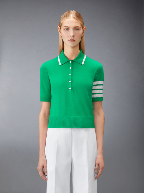 HECTOR INTARSIA 4-BAR JERSEY STITCH POLO - image 1