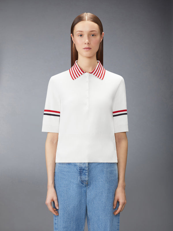 RWB STRIPE JACQUARD LOBSTER POLO - image 1