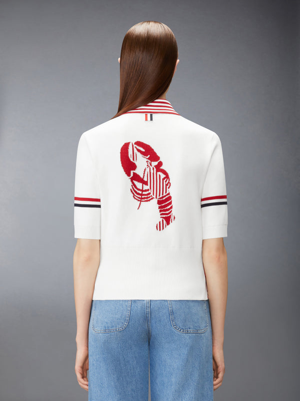RWB STRIPE JACQUARD LOBSTER POLO - image 2