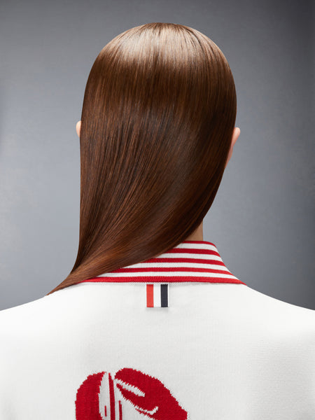 RWB STRIPE JACQUARD LOBSTER POLO WHITE
